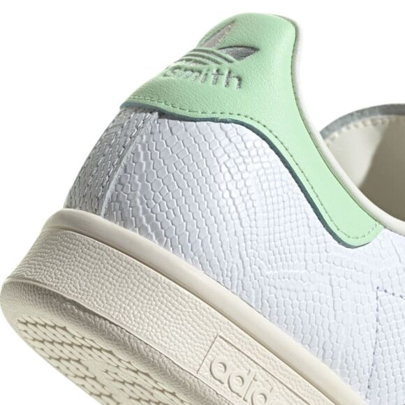 Adidas Shoes Women Size 8 Stan Smith Cloud White / Semi Green Spark / Off White - Picture 8 of 11